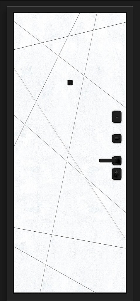 Фото Входная дверь Кьюб RBE Slate Art/Snow Art BR5141 внутренняя сторона