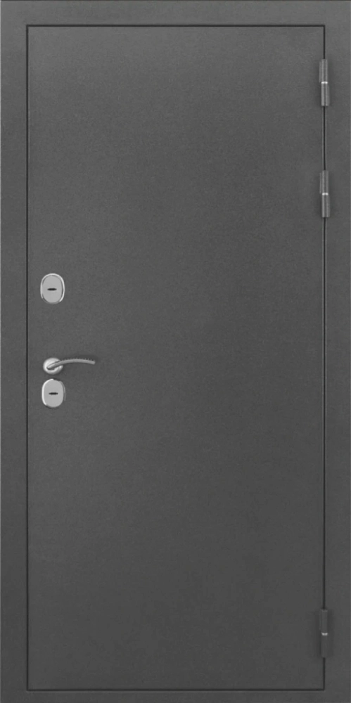 Входная дверь ДвериПРО L-Термо серебро ФЛ-256 (10мм, бетон снежный) DPRO197930 внешняя сторона