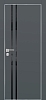 Межкомнатная дверь PX-11  AL кромка с 4-х ст. Графит матовый